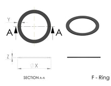 Load image into Gallery viewer, F-Ring Gasket (Flat) 0.60 mm Thick (5 Gaskets Per Envelope) (MOQ:5 Envelope)
